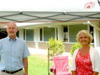 Doug Luginbill, Central District Conference minister, and Pastor Jan Croyle